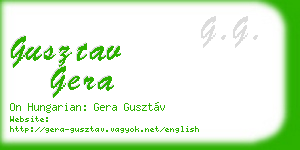 gusztav gera business card